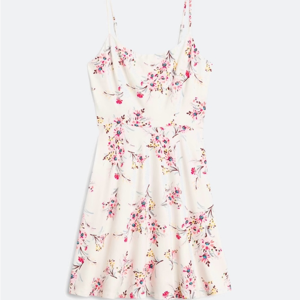 Stitchfix Nine Britton Lesley Off White Knit Dress With Floral Print XL